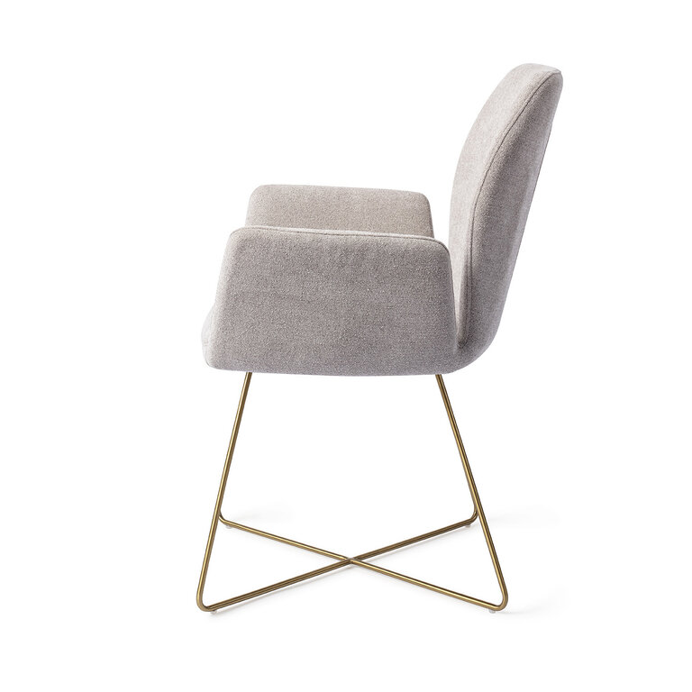 Jesper Home Misaki Pretty Plaster Eetkamerstoel - Cross Gold