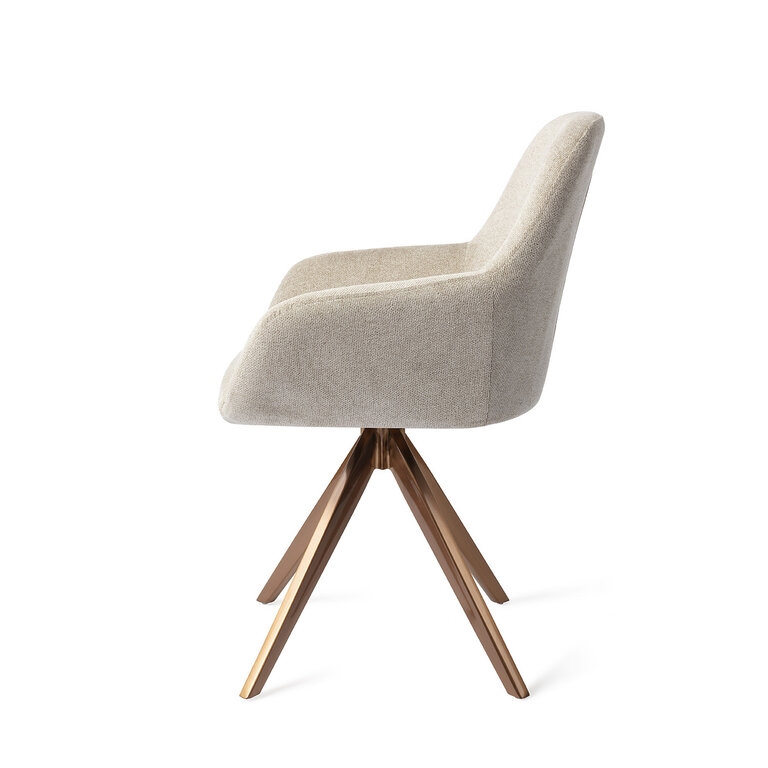 Jesper Home Kushi Ivory Ivy Dining Chair - Turn Rose