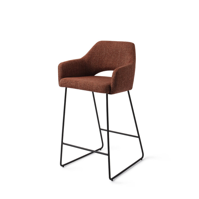 Jesper Home Yanai Tuscan Terra Bar Chair - Slide Black (L)