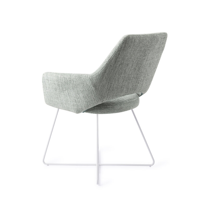 Jesper Home Yanai Soft Sage Dining Chair - Cross White