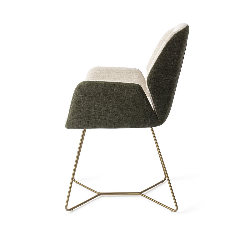 Jesper Home Myoko Popeye Dining Chair - Beehive Gold