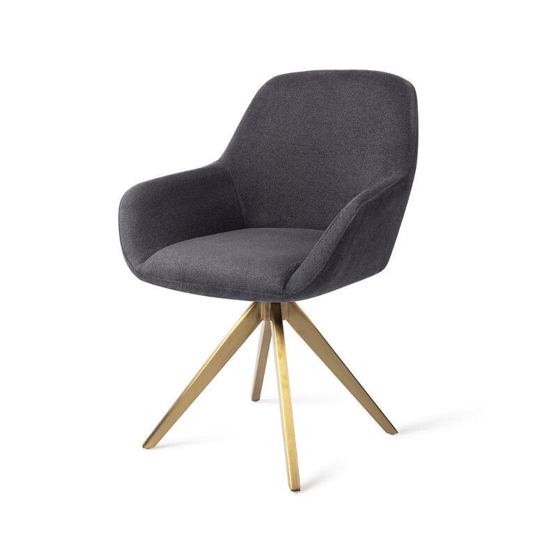 Jesper Home Kushi Black-Out Dining Chair - Turn Gold