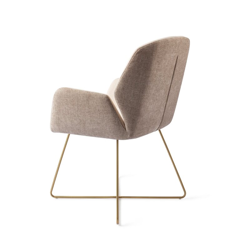 Jesper Home Myoko Sandy Hill Dining Chair - Cross Gold