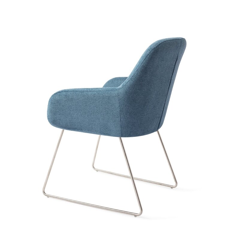 Jesper Home Kushi Ocean Eyes Dining Chair - Slide Steel