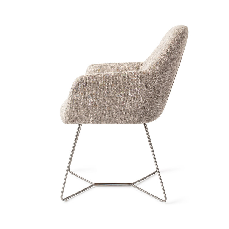 Jesper Home Noto Biscuit Beach Dining Chair - Beehive Steel