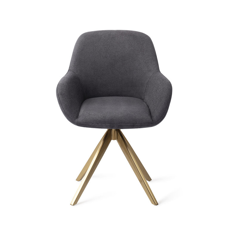 Jesper Home Kushi Black-Out Dining Chair - Turn Gold