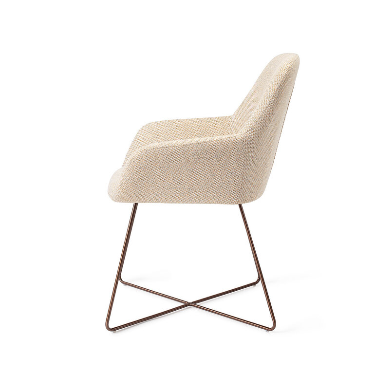 Jesper Home Kushi Trouty Tinge Dining Chair - Cross Rose
