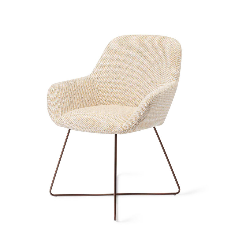 Jesper Home Kushi Trouty Tinge Dining Chair - Cross Rose