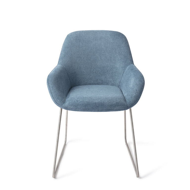 Jesper Home Kushi Ocean Eyes Dining Chair - Slide Steel