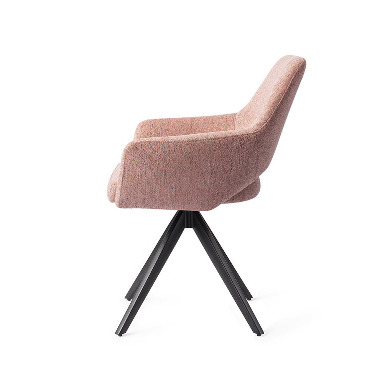 Jesper Home Yanai Pink Punch Dining Chair - Turn Black