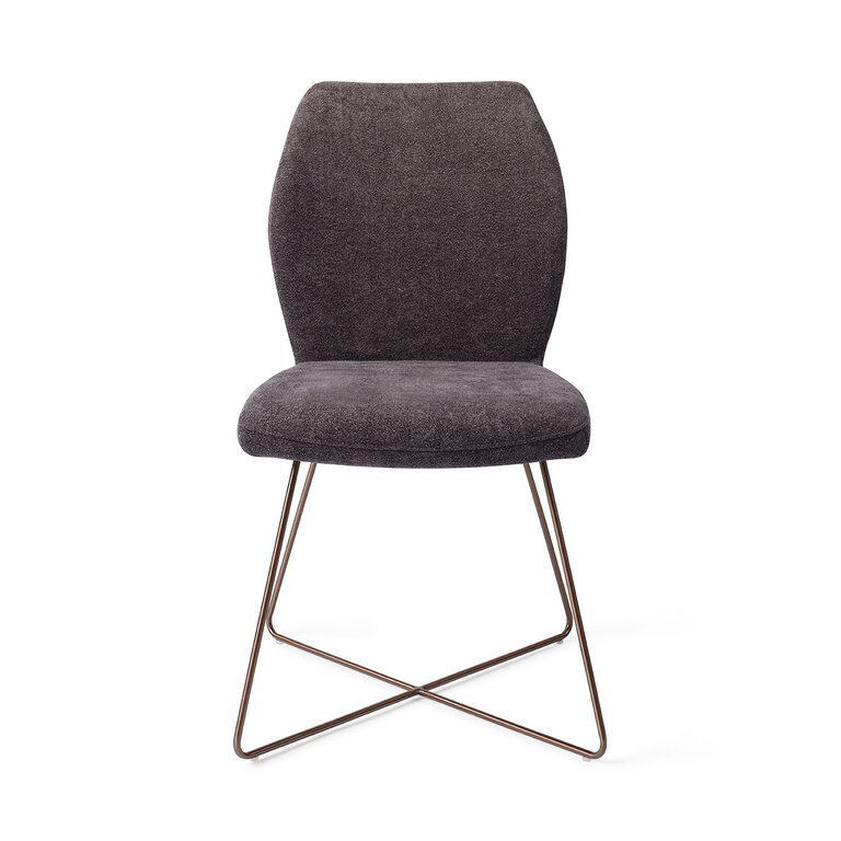 Jesper Home Ikata Almost Black Dining Chair - Cross Rose