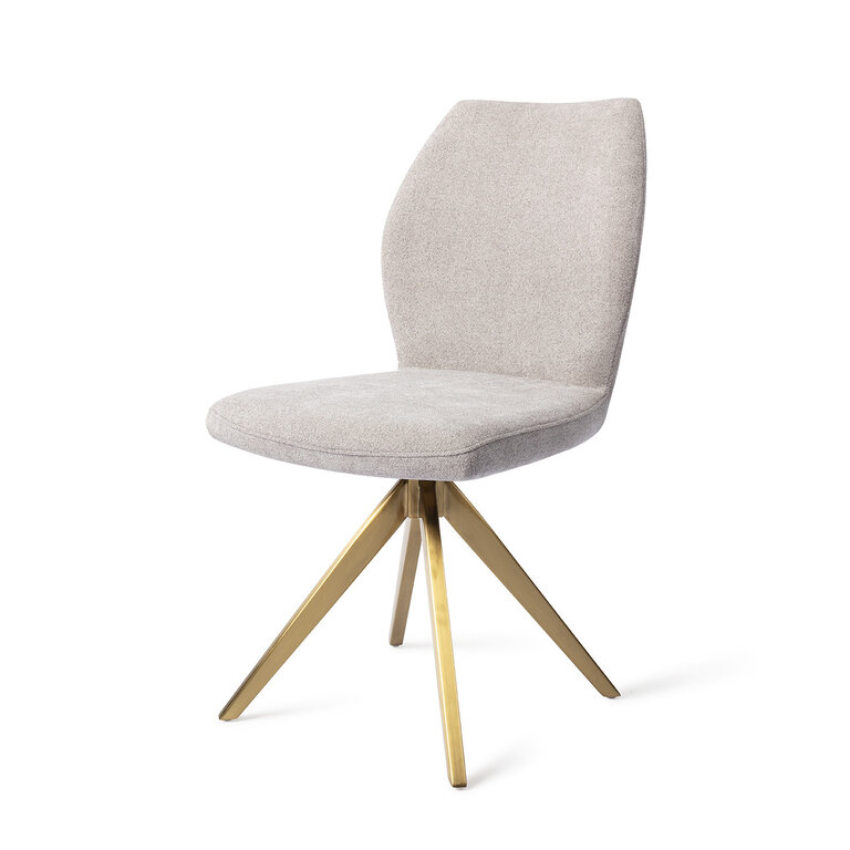 Jesper Home Ikata Pretty Plaster Dining Chair - Turn Gold