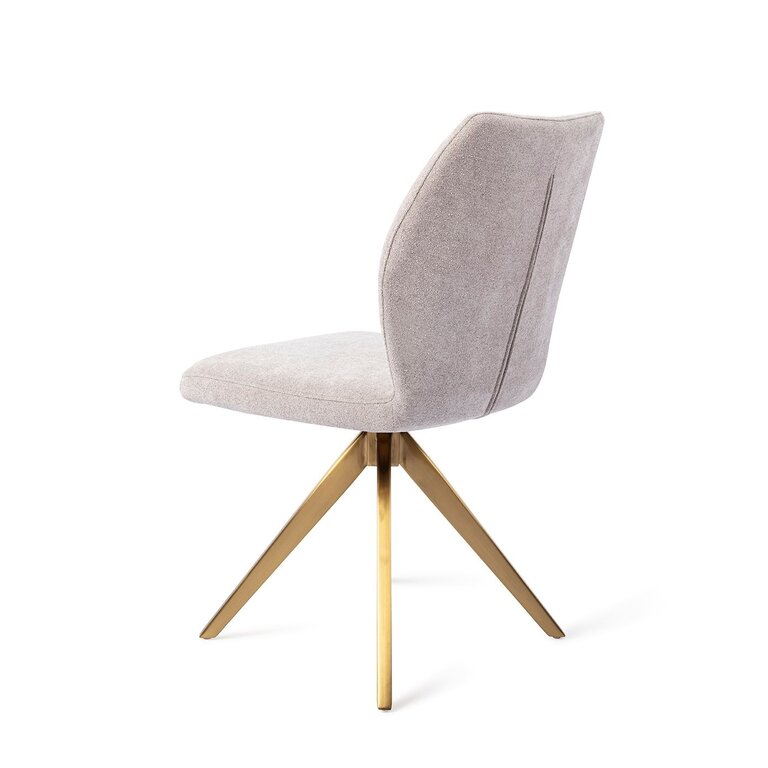 Jesper Home Ikata Pretty Plaster Dining Chair - Turn Gold