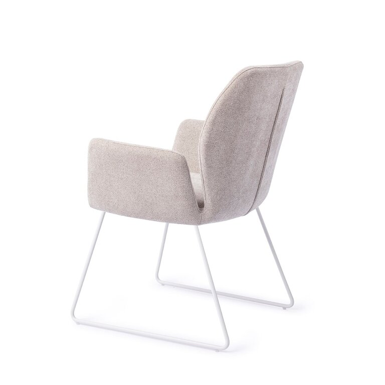 Jesper Home Misaki Pretty Plaster Dining Chair - Slide White