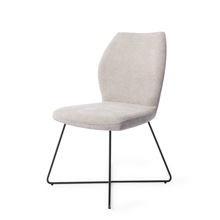 Jesper Home Ikata Pretty Plaster Dining Chair - Cross Black