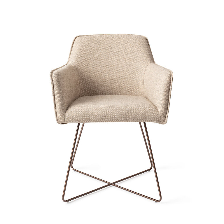 Jesper Home Hofu Wild Walnut Dining Chair - Cross Rose