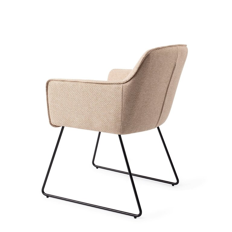 Jesper Home Hofu Wild Walnut Dining Chair - Slide Black