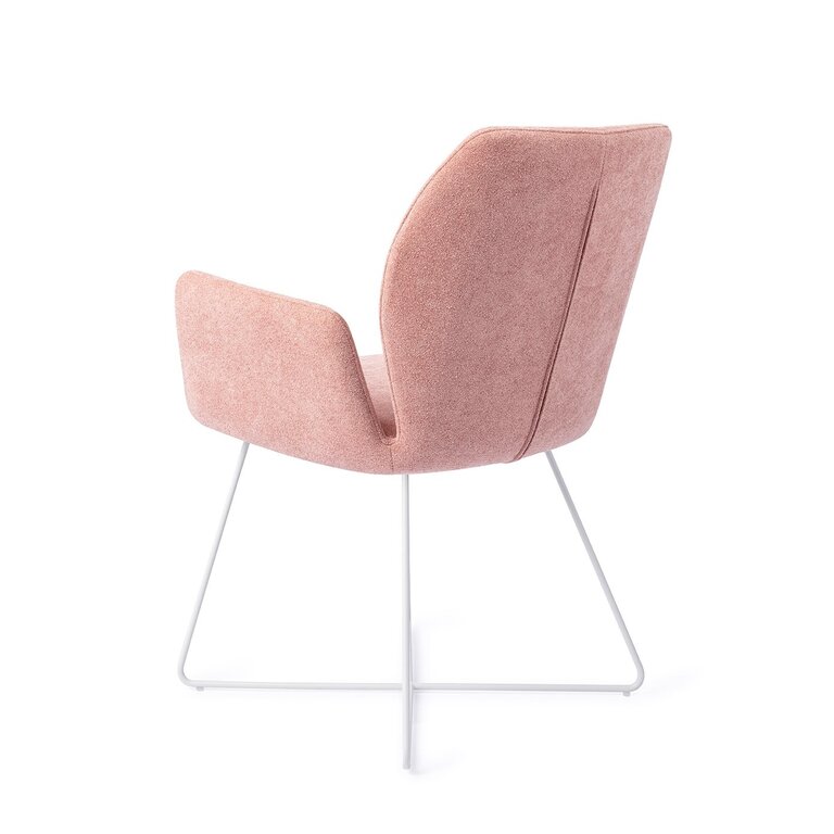 Jesper Home Misaki Anemone Dining Chair - Cross White