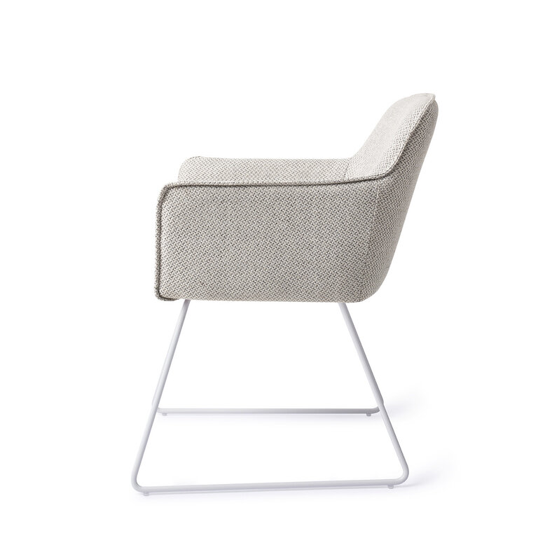 Jesper Home Hofu Checkers Charm Dining Chair - Slide White