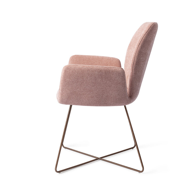 Jesper Home Misaki Anemone Dining Chair - Cross Rose