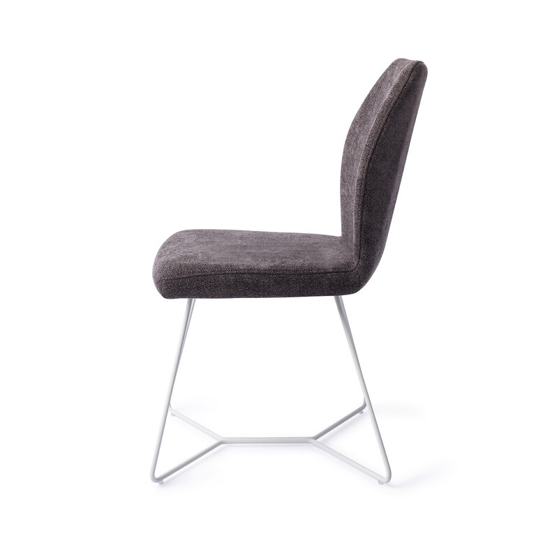 Jesper Home Ikata Almost Black Dining Chair - Beehive White