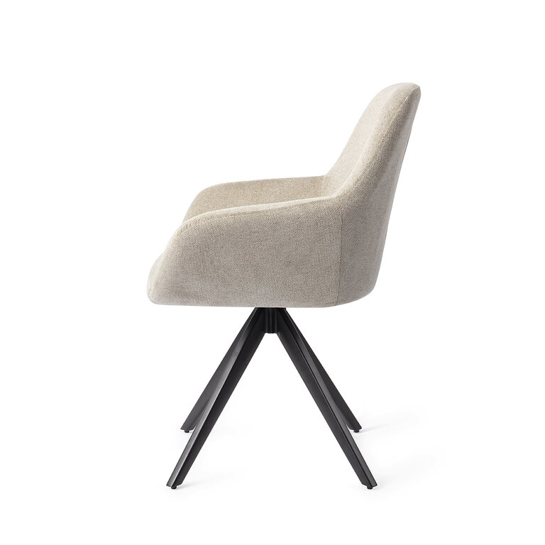 Jesper Home Kushi Ivory Ivy Dining Chair - Turn Black