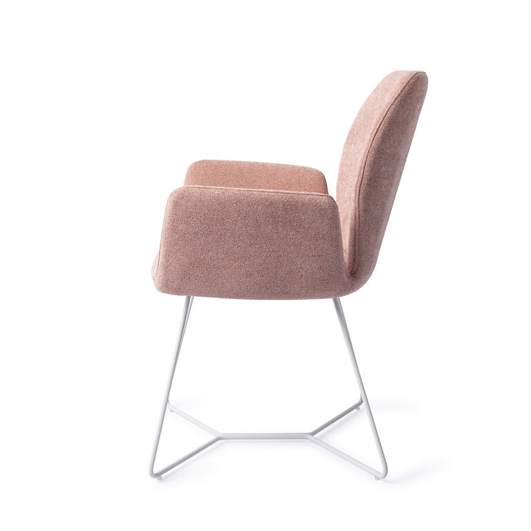 Jesper Home Misaki Anemone Dining Chair - Beehive White