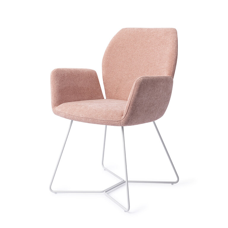 Jesper Home Misaki Anemone Dining Chair - Beehive White