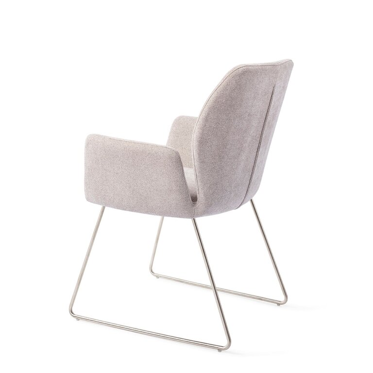 Jesper Home Misaki Pretty Plaster Dining Chair - Slide Steel