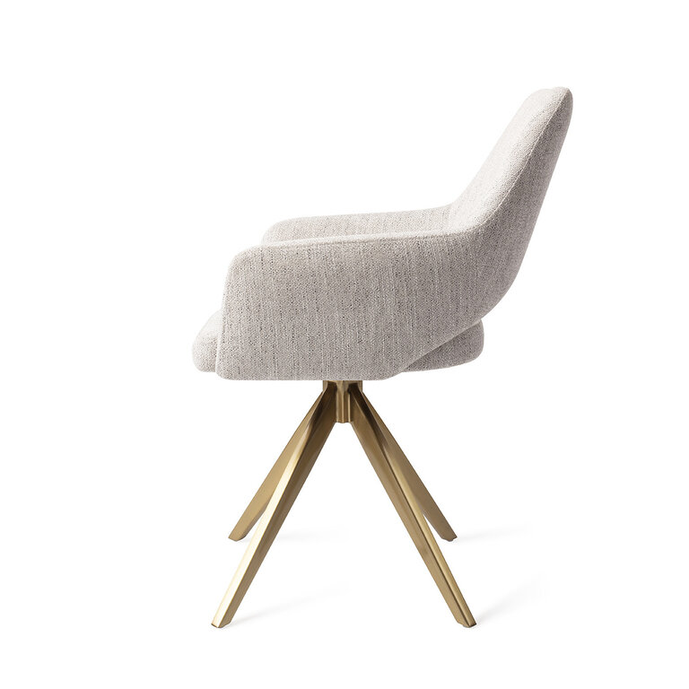 Jesper Home Yanai Pigeon Dining Chair - Turn Gold