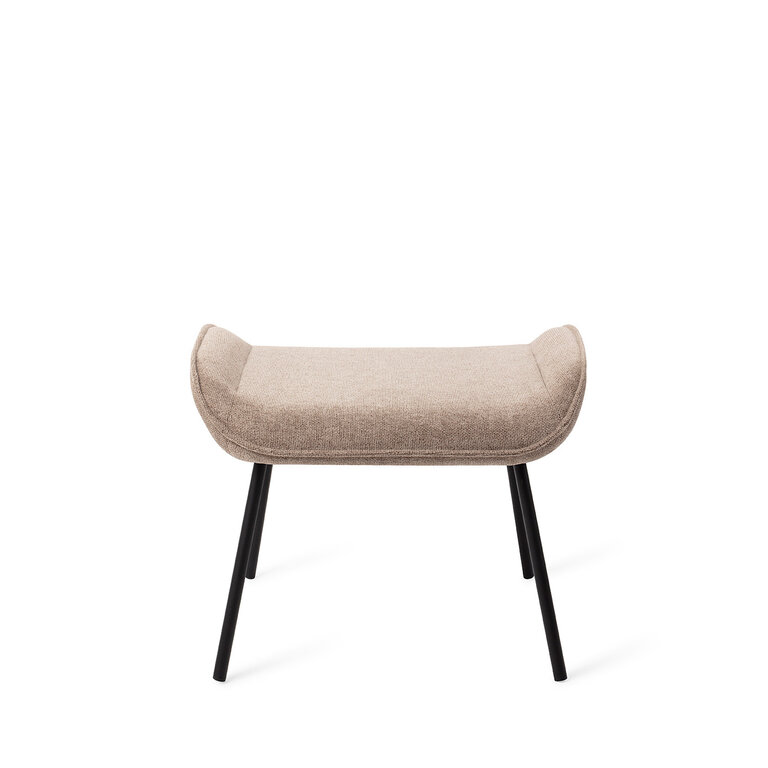 Jesper Home Haruno Taupy Toffee Ottoman