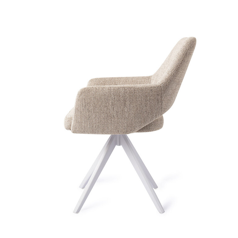 Jesper Home Yanai Biscuit Beach Dining Chair - Turn White