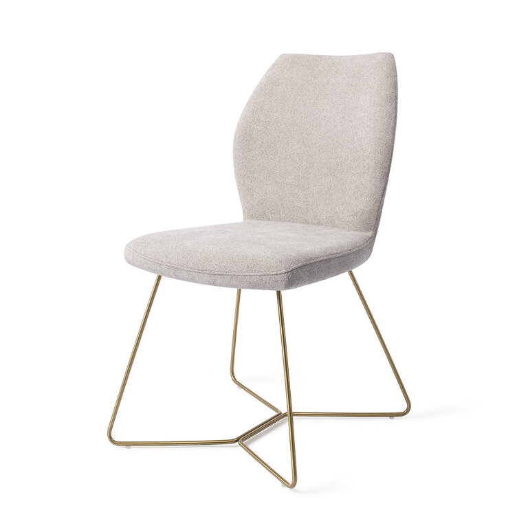 Jesper Home Ikata Pretty Plaster Dining Chair - Beehive Gold