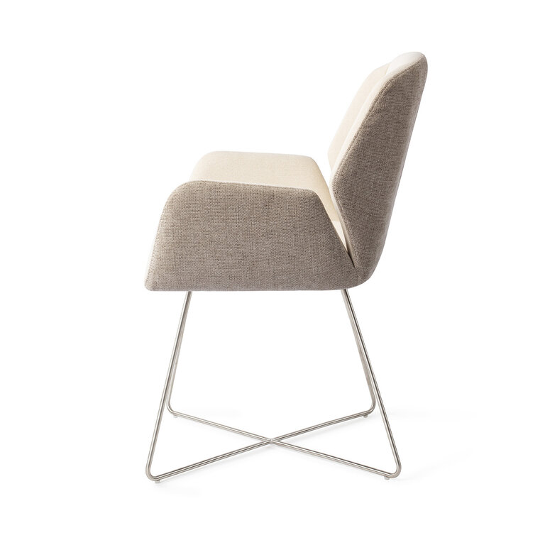 Jesper Home Myoko Sandy Hill Dining Chair - Cross Steel