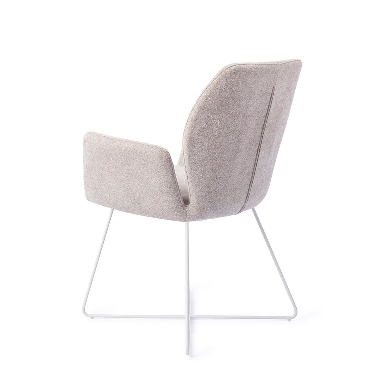 Jesper Home Misaki Pretty Plaster Dining Chair - Cross White