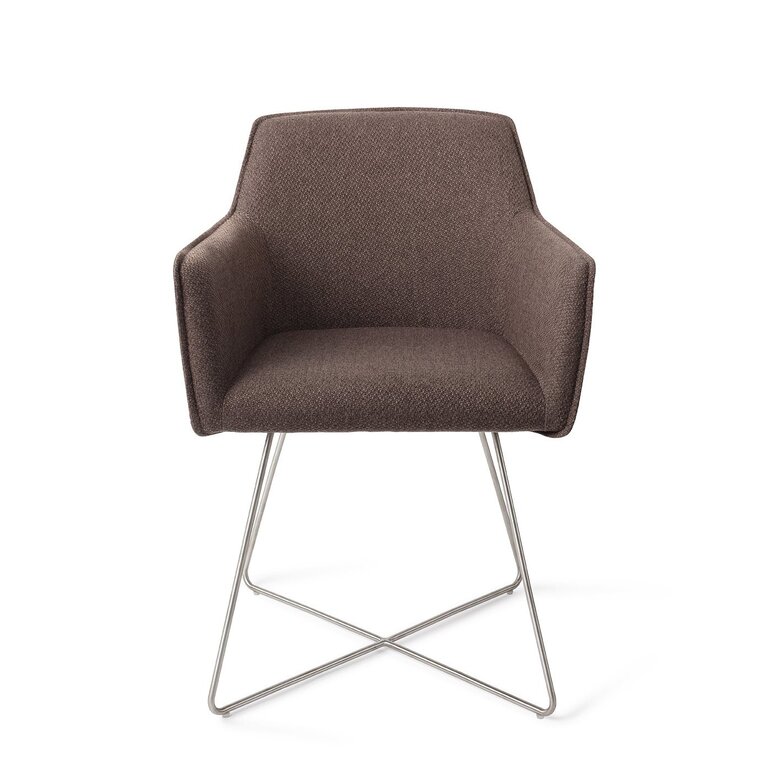 Jesper Home Hofu Potters Clay Dining Chair - Cross Steel