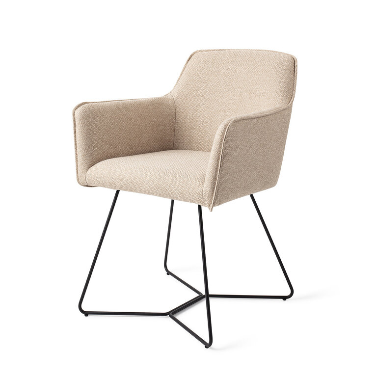 Jesper Home Hofu Wild Walnut Dining Chair - Beehive Black