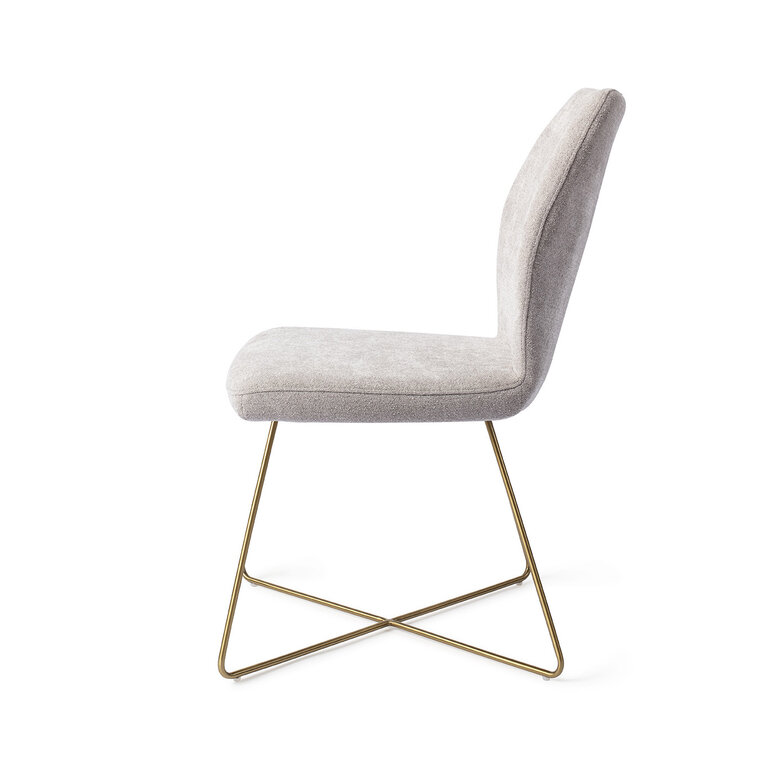 Jesper Home Ikata Pretty Plaster Dining Chair - Cross Gold