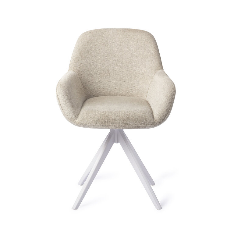 Jesper Home Kushi Ivory Ivy Dining Chair - Turn White