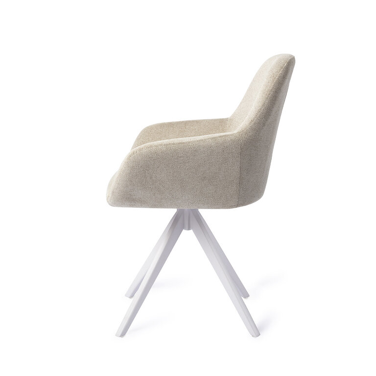 Jesper Home Kushi Ivory Ivy Dining Chair - Turn White