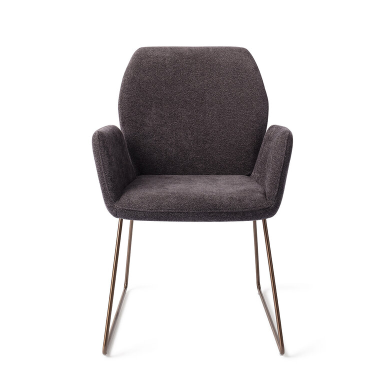 Jesper Home Misaki Almost Black Dining Chair - Slide Rose