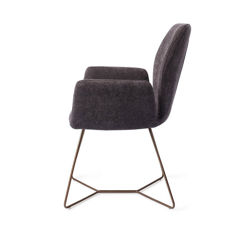 Jesper Home Misaki Almost Black Dining Chair - Beehive Rose