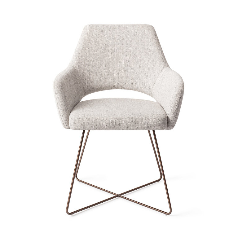 Jesper Home Yanai Pigeon Dining Chair - Cross Rose