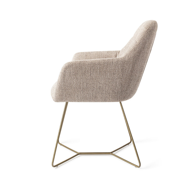 Jesper Home Noto Biscuit Beach Dining Chair - Beehive Gold