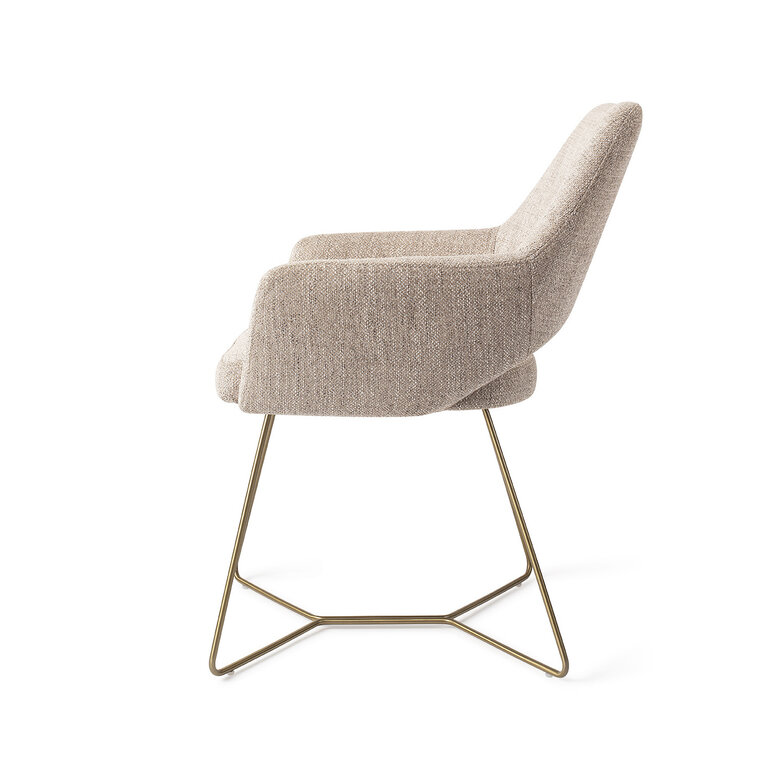 Jesper Home Yanai Biscuit Beach Dining Chair - Beehive Gold