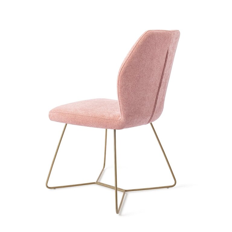 Jesper Home Ikata Anemone Dining Chair - Beehive Gold