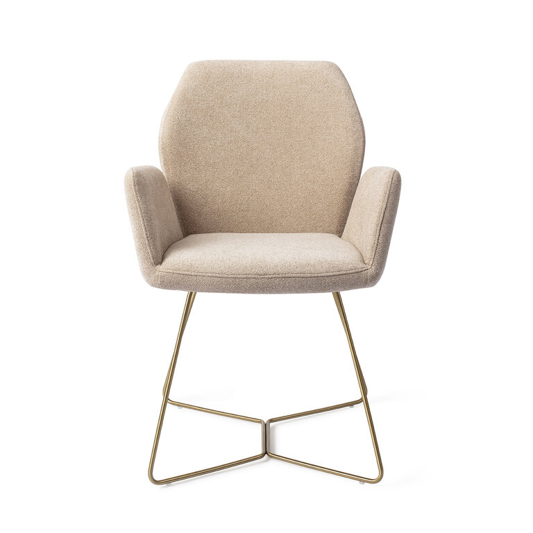 Jesper Home Misaki Funky Fudge Dining Chair - Beehive Gold