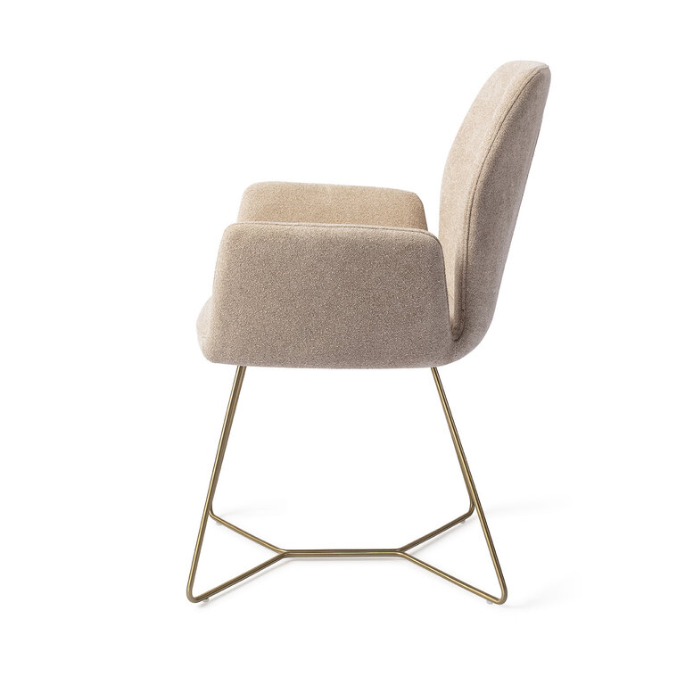 Jesper Home Misaki Funky Fudge Dining Chair - Beehive Gold