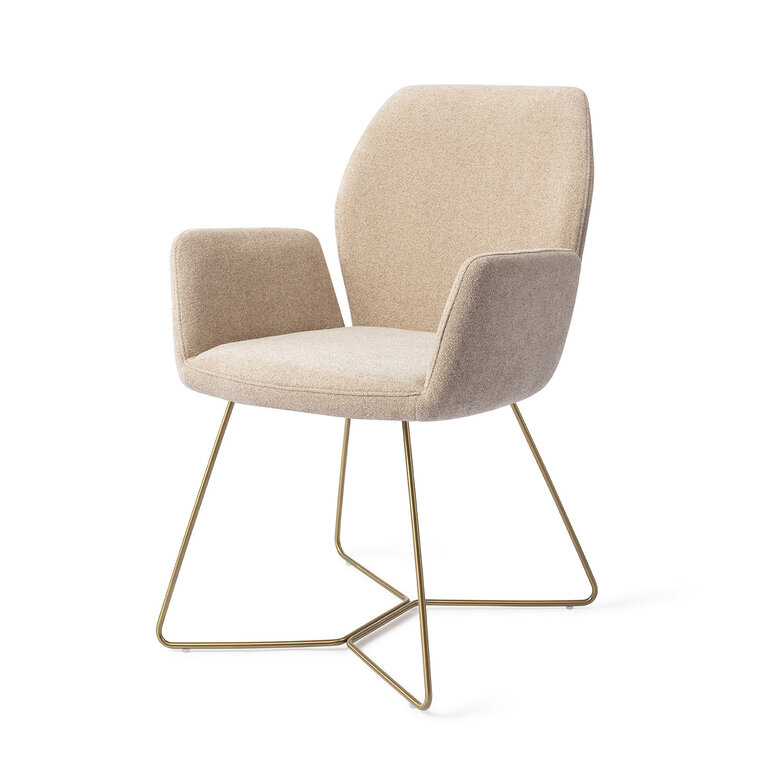 Jesper Home Misaki Funky Fudge Dining Chair - Beehive Gold