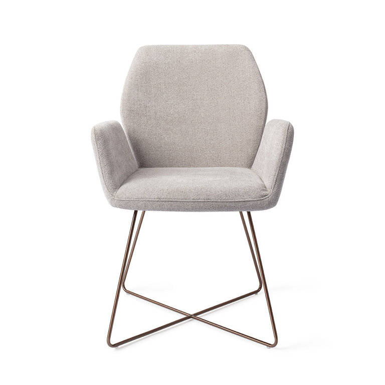 Jesper Home Misaki Pretty Plaster Dining Chair - Cross Rose